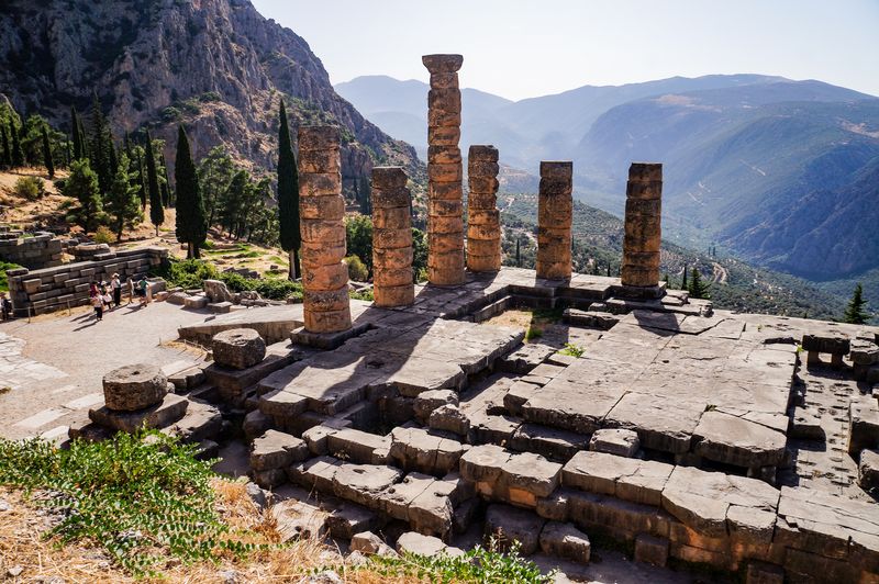 The remains of the Temple of Apollo