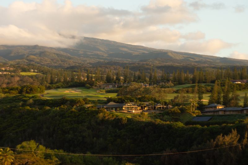  Panoramic top view from Poli Poli Valley in Kula, Hawaii