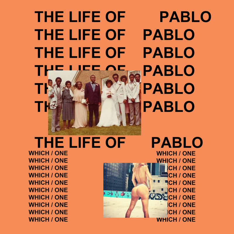 The Life of Pablo album cover, music album by Ye
