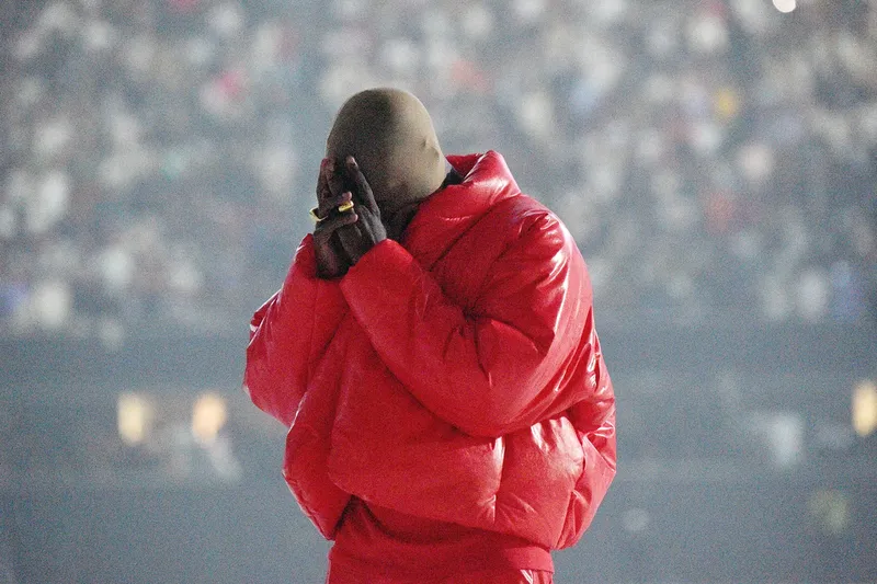 Kanye West at Donda listening party, 22 July 2021