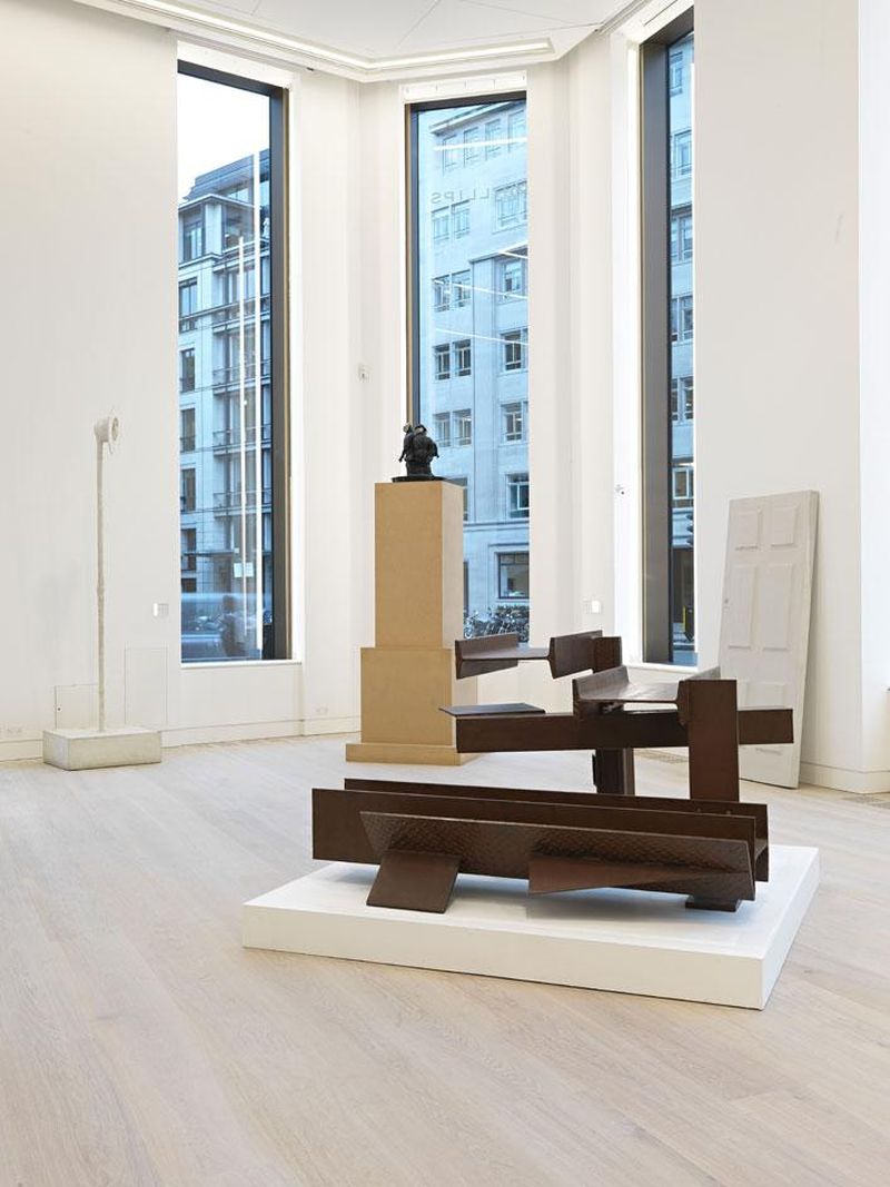 Installation view of sculpture artworks, Philips Gallery in Berkeley London