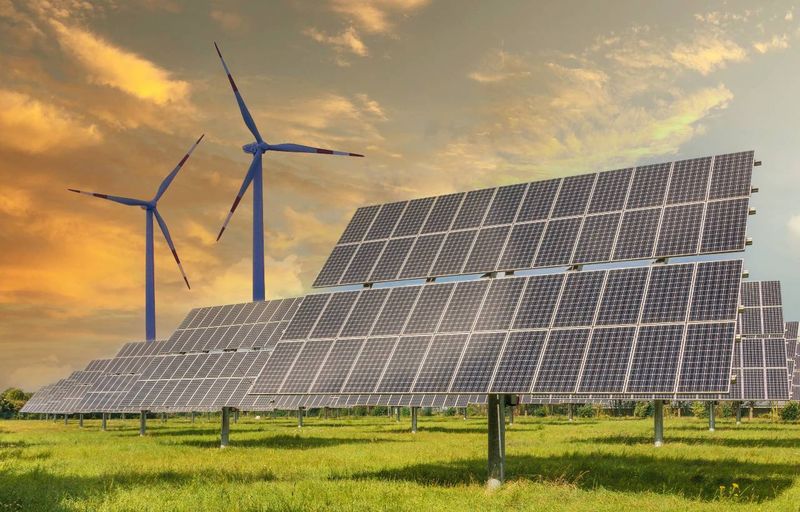 Cena energií v roce 2022 - Solární panely a větrníky