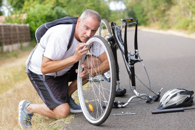 Hledání defektu na kole