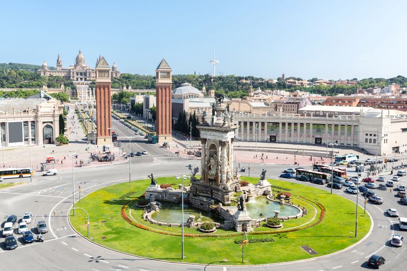 Plaza Espana v Barceloně