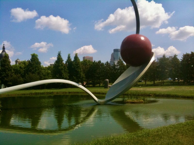 The Spoon and Cherry sculpture at the Minneapolis SculptureGarden.