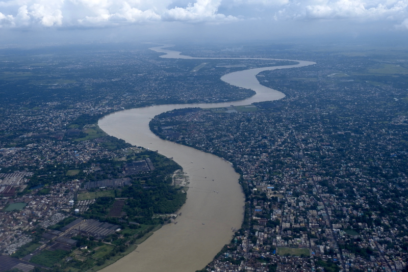 The river Ganga passes through the city of Kolkata