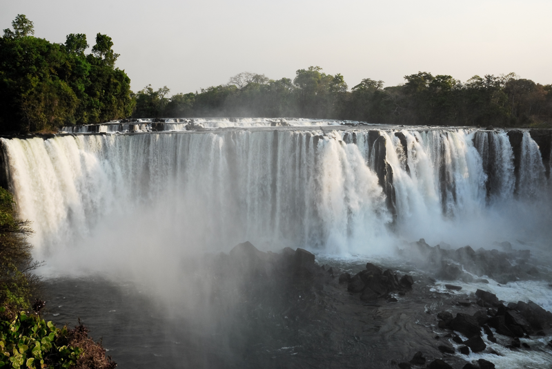 Lumangwe Falls from below, Kalungwishi River, northern Zambia