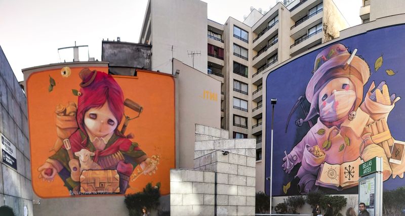 Street art in Santiago, Chile