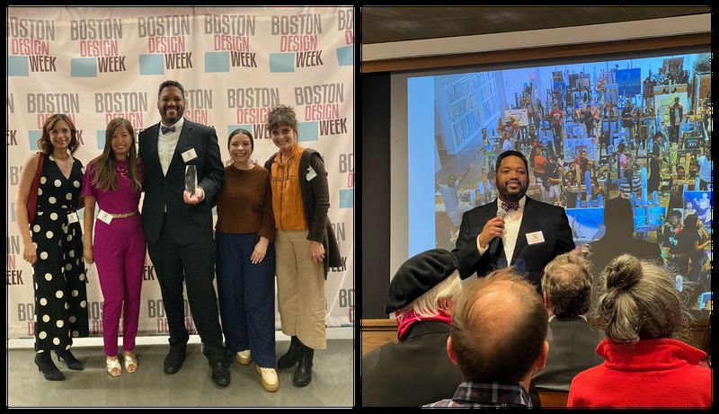 Artists For Humanity receives the 2024 Producers' Choice award from Boston Design Week