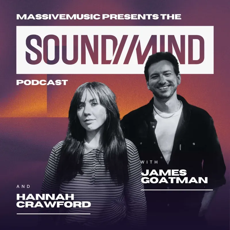 Sound//Mind podcast cover featuring the presenters of the MassiveMusic podcast series