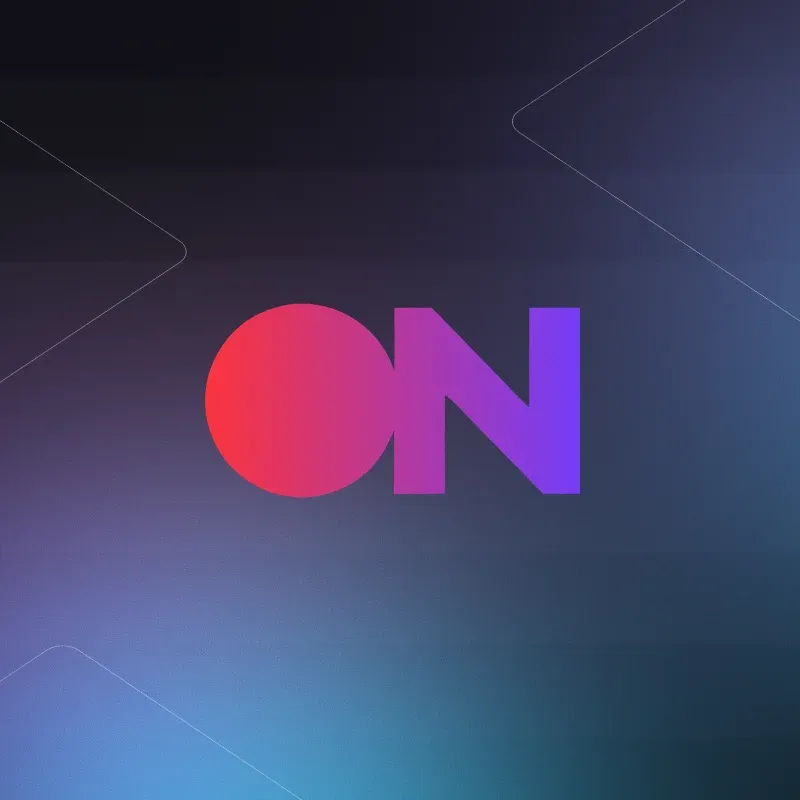 Stationhead ON brand logo on a smaller square dark gradient background