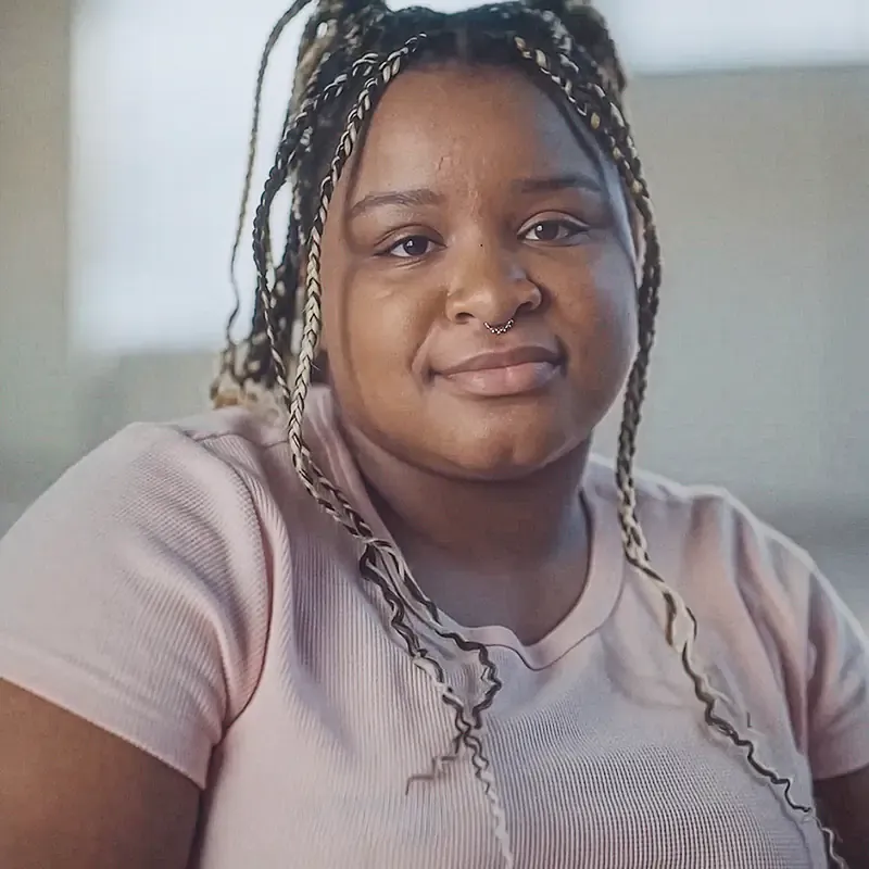 Confident portrait of a young woman, from the MassiveMusic Dove campaign