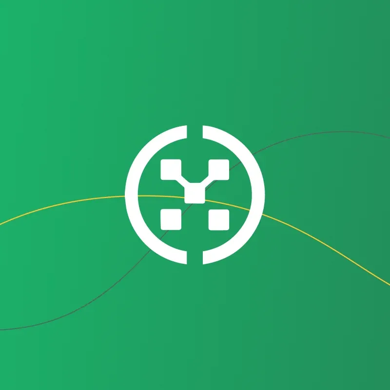 MEDRhythms circular brand logo on a green backdrop with subtle wavy lines, square hero of the MEDRhythms case study