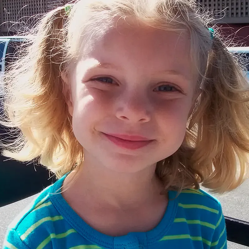 Young girl in an outdoor portrait, from the MassiveMusic Dove campaign