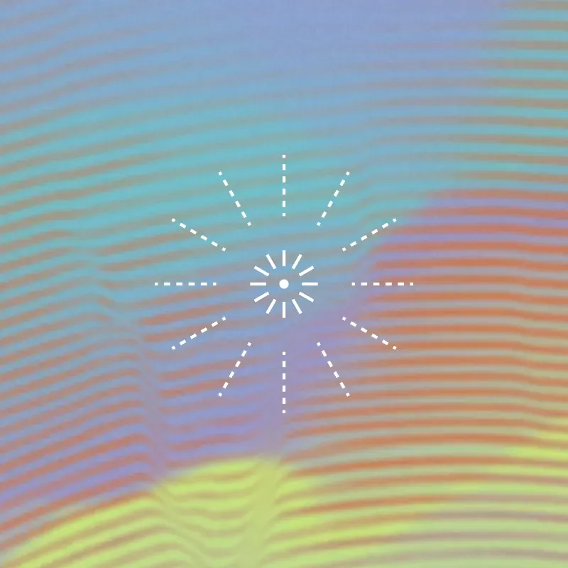 Starburst gradient card for the surprise metric, measuring the unexpected moments music creates