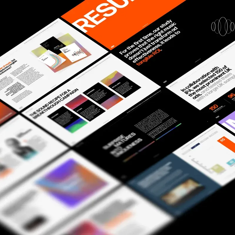 Pages from the Sound Science whitepaper, the MassiveMusic and IPA music ROI report