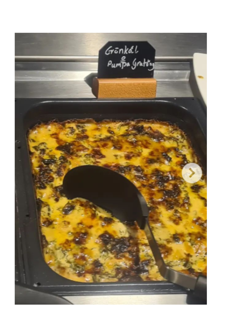 Grönkål och pumpagratäng