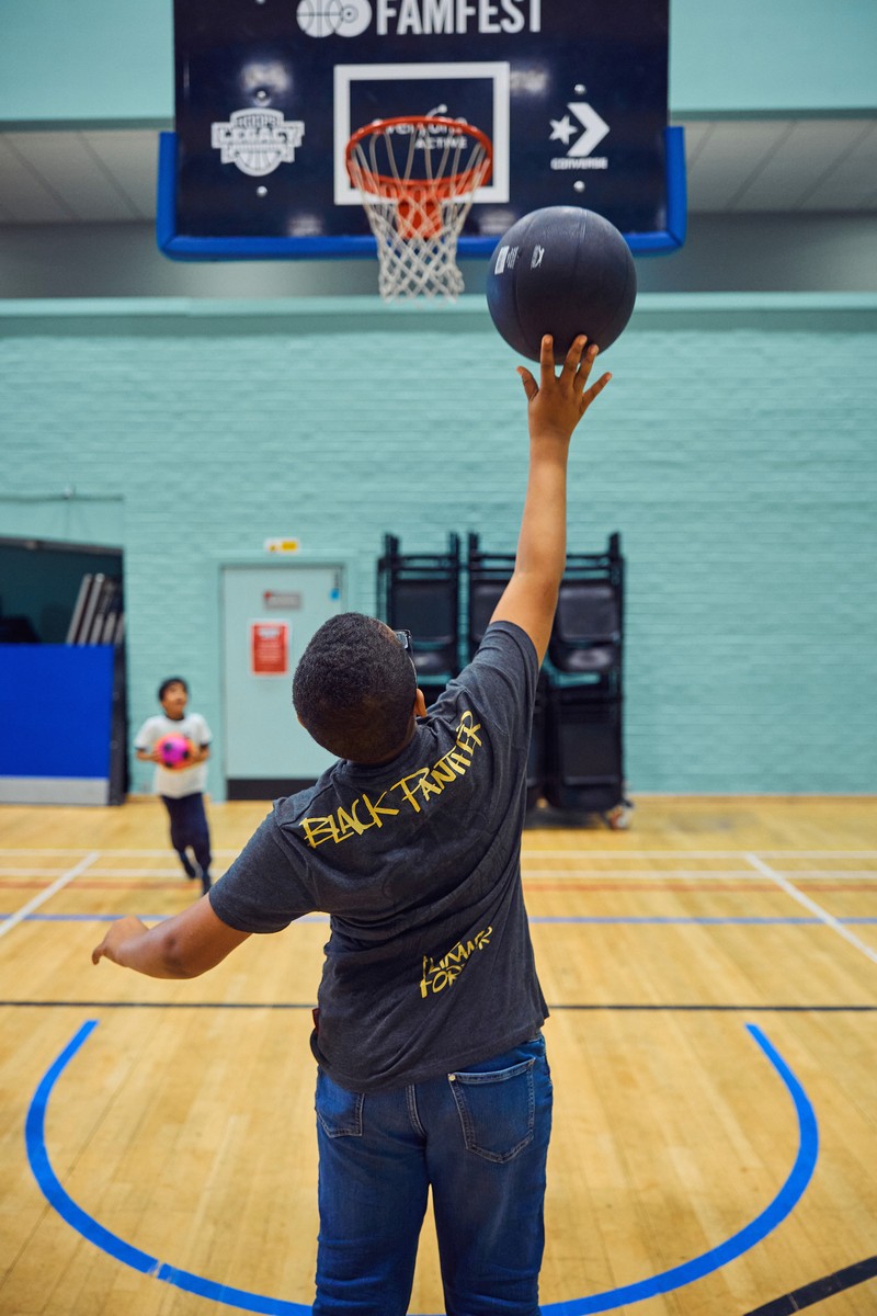 Basketball in Leisure Centre