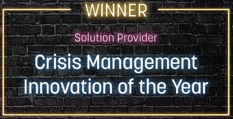 Winner - Solution Provider Crisis Management Innovation of the Year
