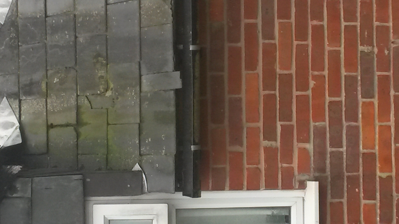 Missing damaged slates are usually very easy to spot