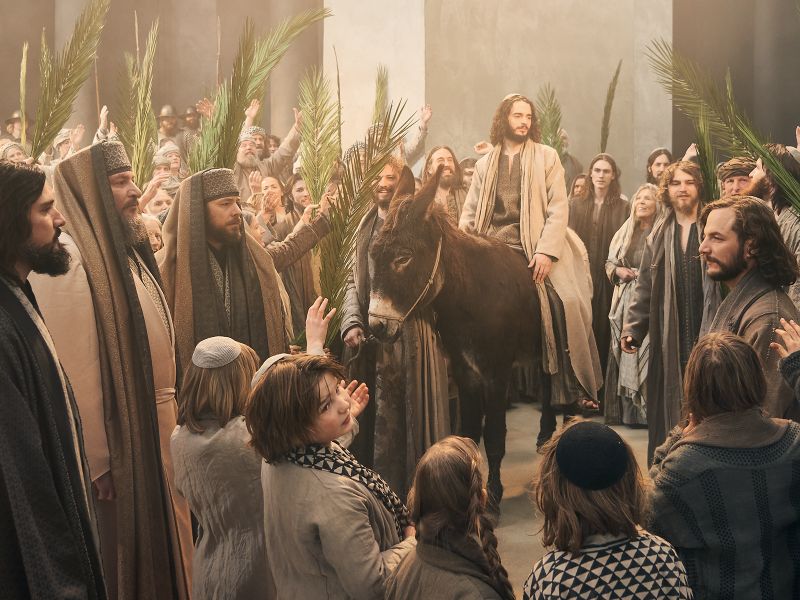 scene from Oberammergau passion play