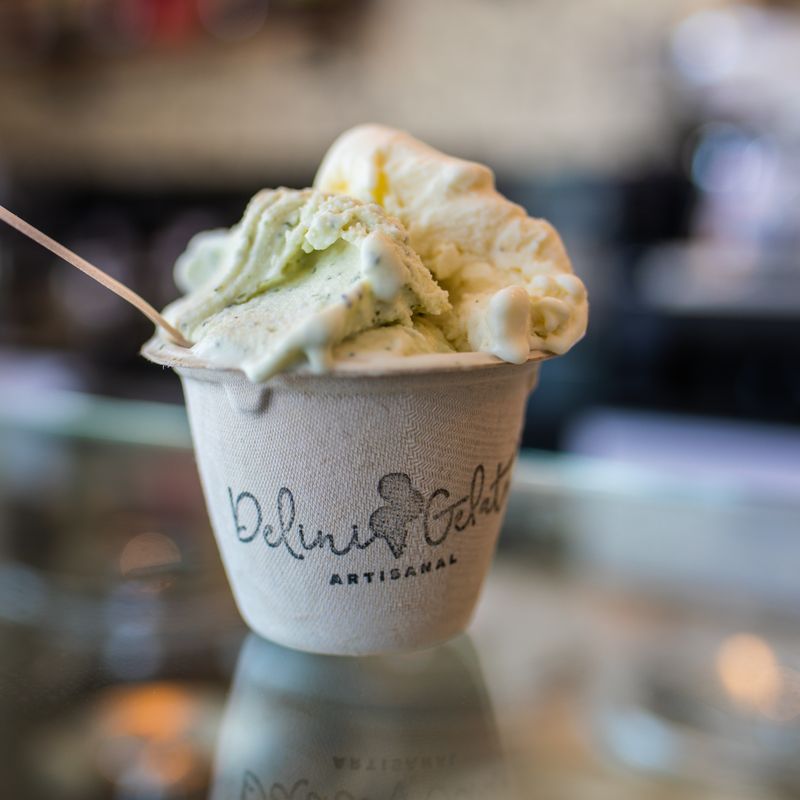 Boston's best pistachio and mint gelato ice cream