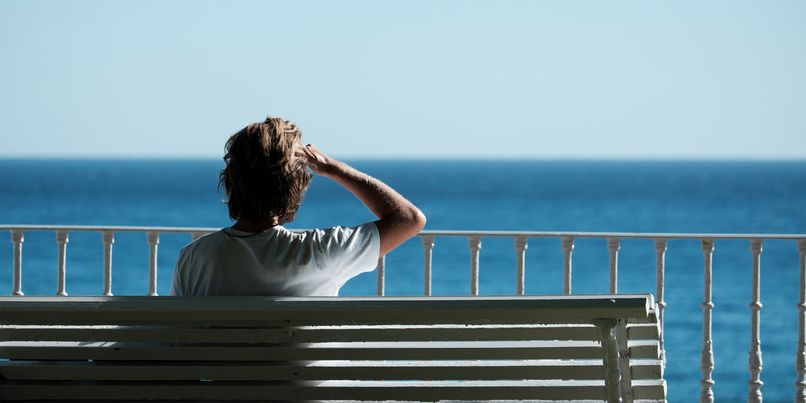 Man on a bench