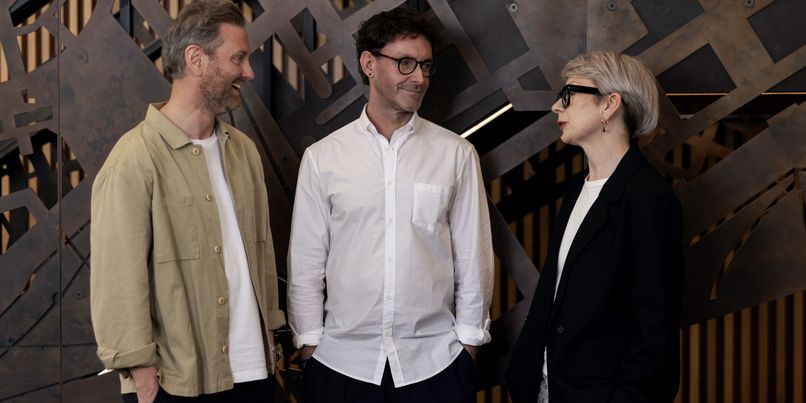 Three people, left Andy O'Carroll, middle David MacMillan, Right Lucy Halley