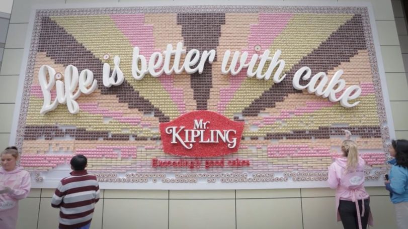 mr kipling edible billboard