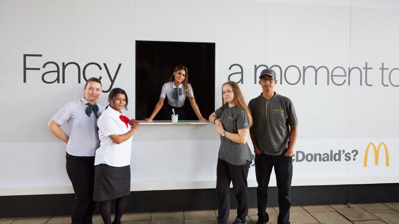 edible billboards mcdonalds