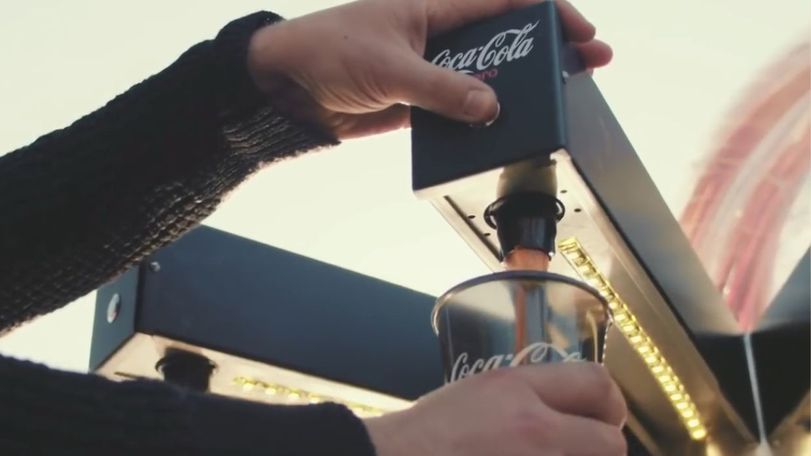 edible billboard coke zero
