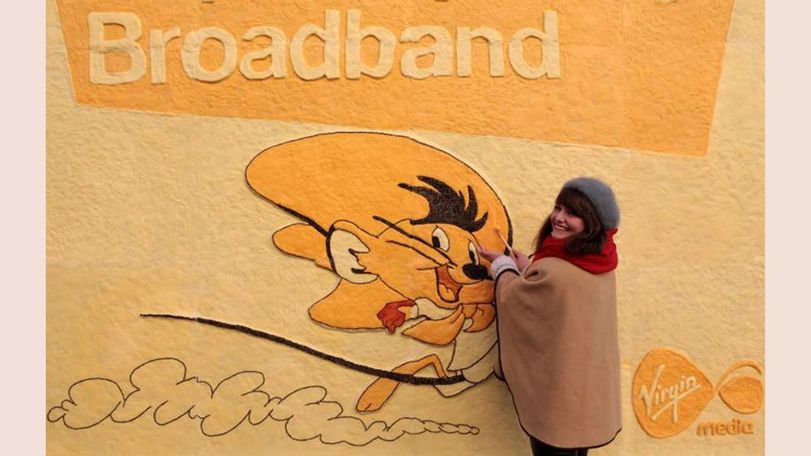 edible billboards virgin media