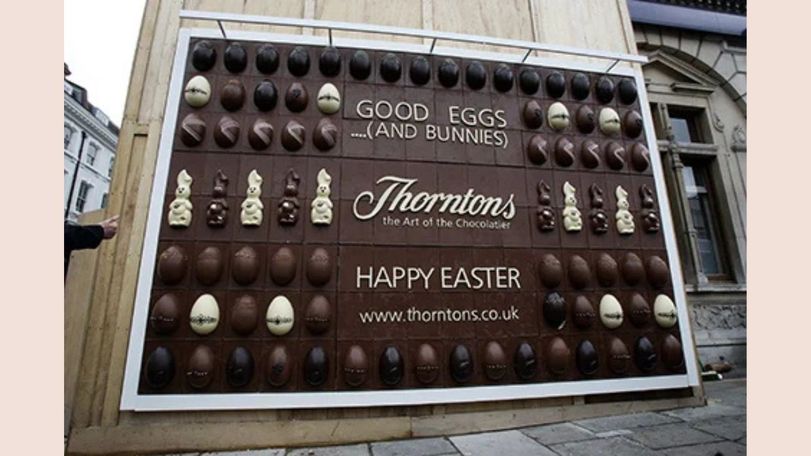 Thorntons edible billboard
