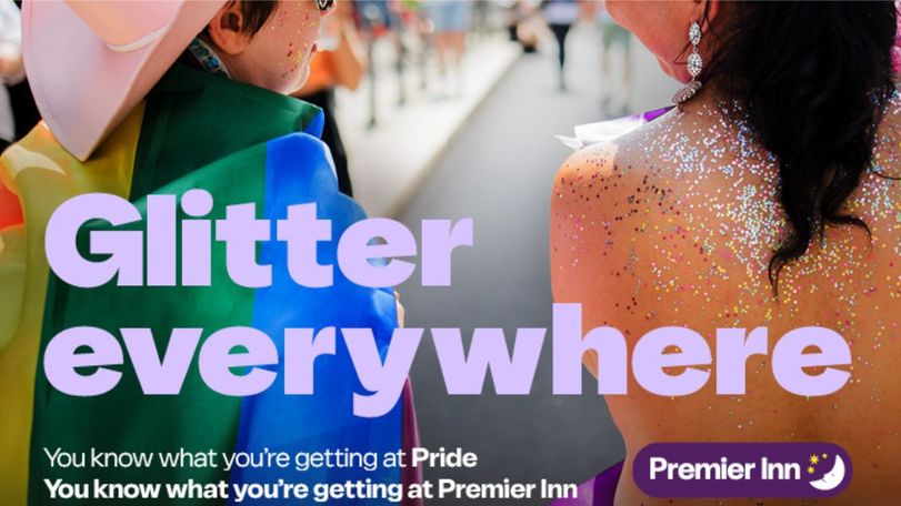 Premier Inn Glitter everywhere
