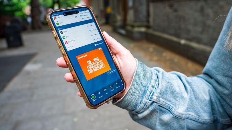 easyJet Drop Everything campaign billboard
