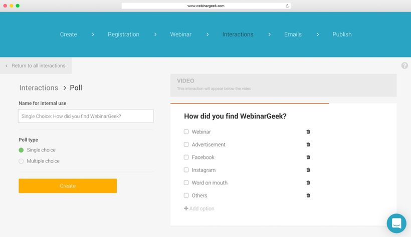 Screenshot WebinarGeek edit polls