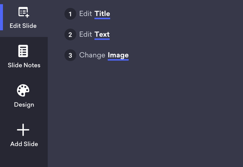Decktopus AI edit menu