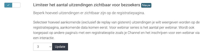 Limiteer registraties