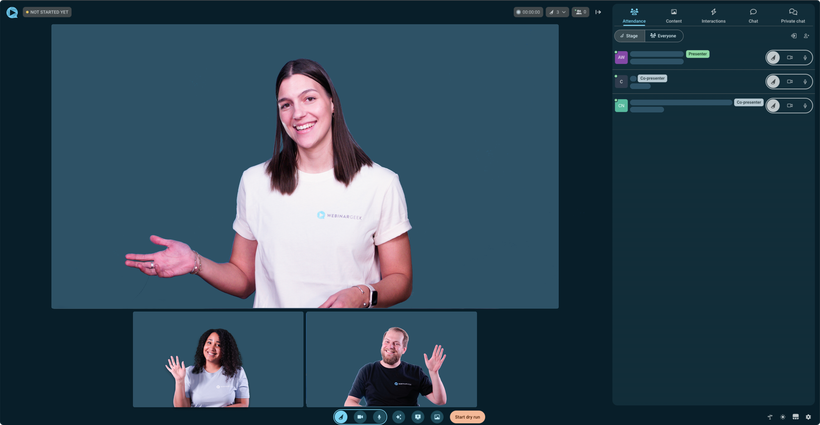 Screenshot Active speaker layout