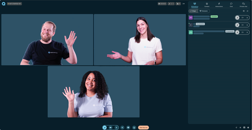 Screenshot grid layout