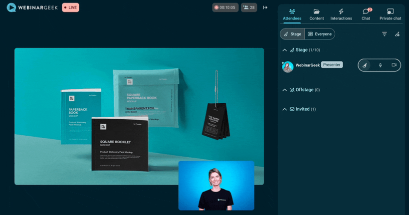 Show and hide camera from screen
