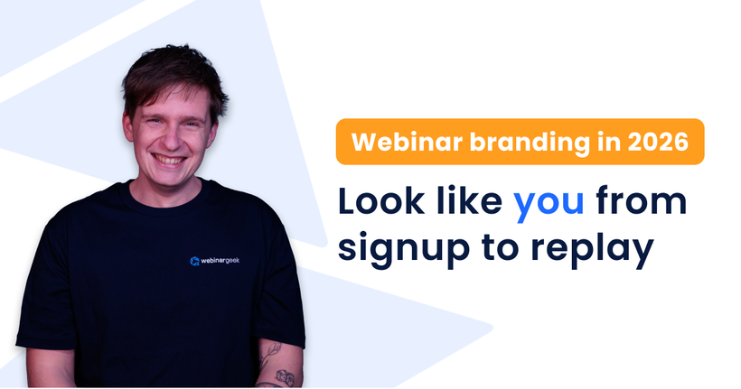 man smiling with title 'webinar branding in 2026'