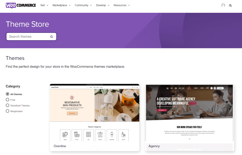 WooCommerce Themes Store