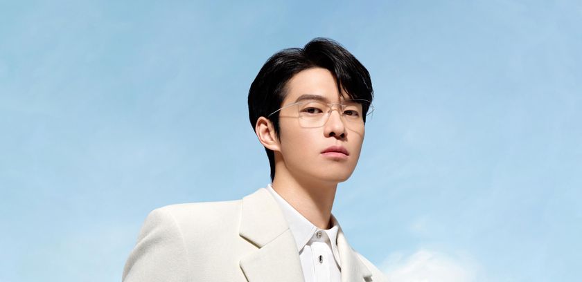 Wei Daxun floating in Space wearing Titan Minimal Art