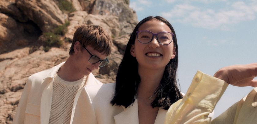 Happy people at the beach