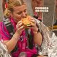 Eating a Burger King after London Marathon
