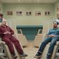Two men getting hair transplants