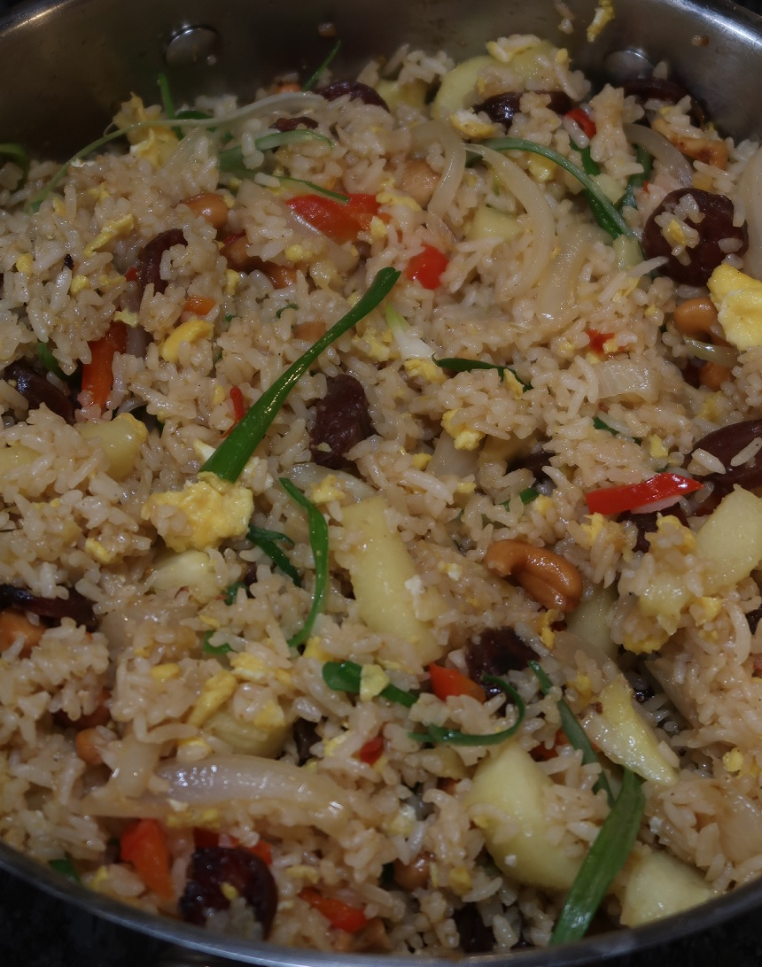 Close up of Pineapple Fried Rice