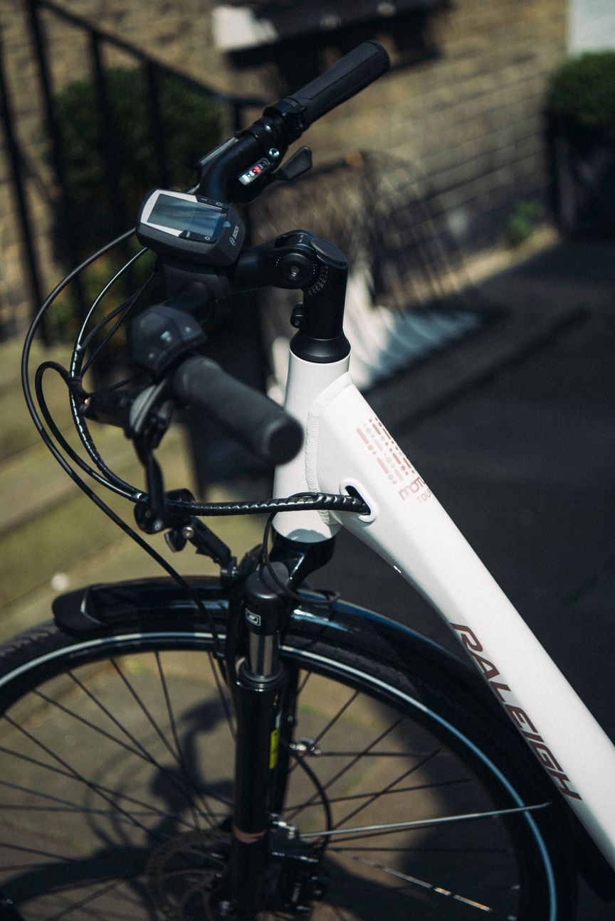Close-up picture of a Motus bike 