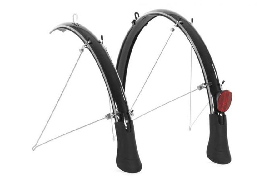 Picture showing to bike mudguards.